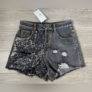Blue B black shorts